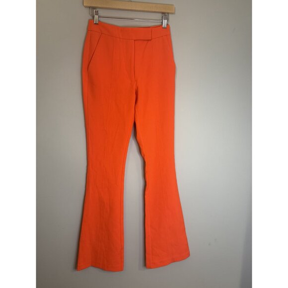 NWT Generation Love Lucca Crepe Pants Papaya Orange Flare Size 00 $248 [jb] - Picture 4 of 8